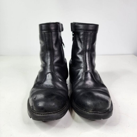 TCX  WP Motorcycle Boots Zip Up Ankle Men's USA Size 12 Black Waterproof‎ 10 - Picture 7 of 16